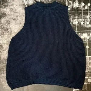 Joe's Mock-Neck Sweater Tank Top | Navy | Size Large | NWT