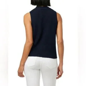 Joe's Mock-Neck Sweater Tank Top | Navy | Size Large | NWT